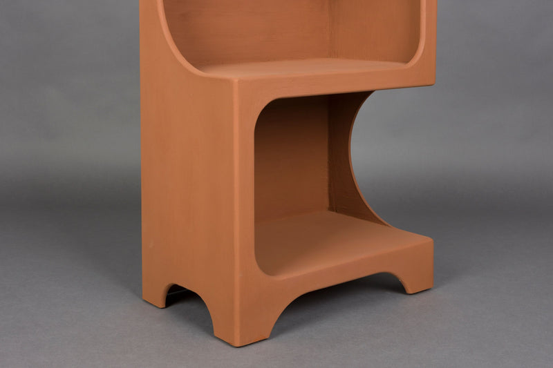 Regal Dundee L von Dutchbone in Terracotta, modulares Retro-Design