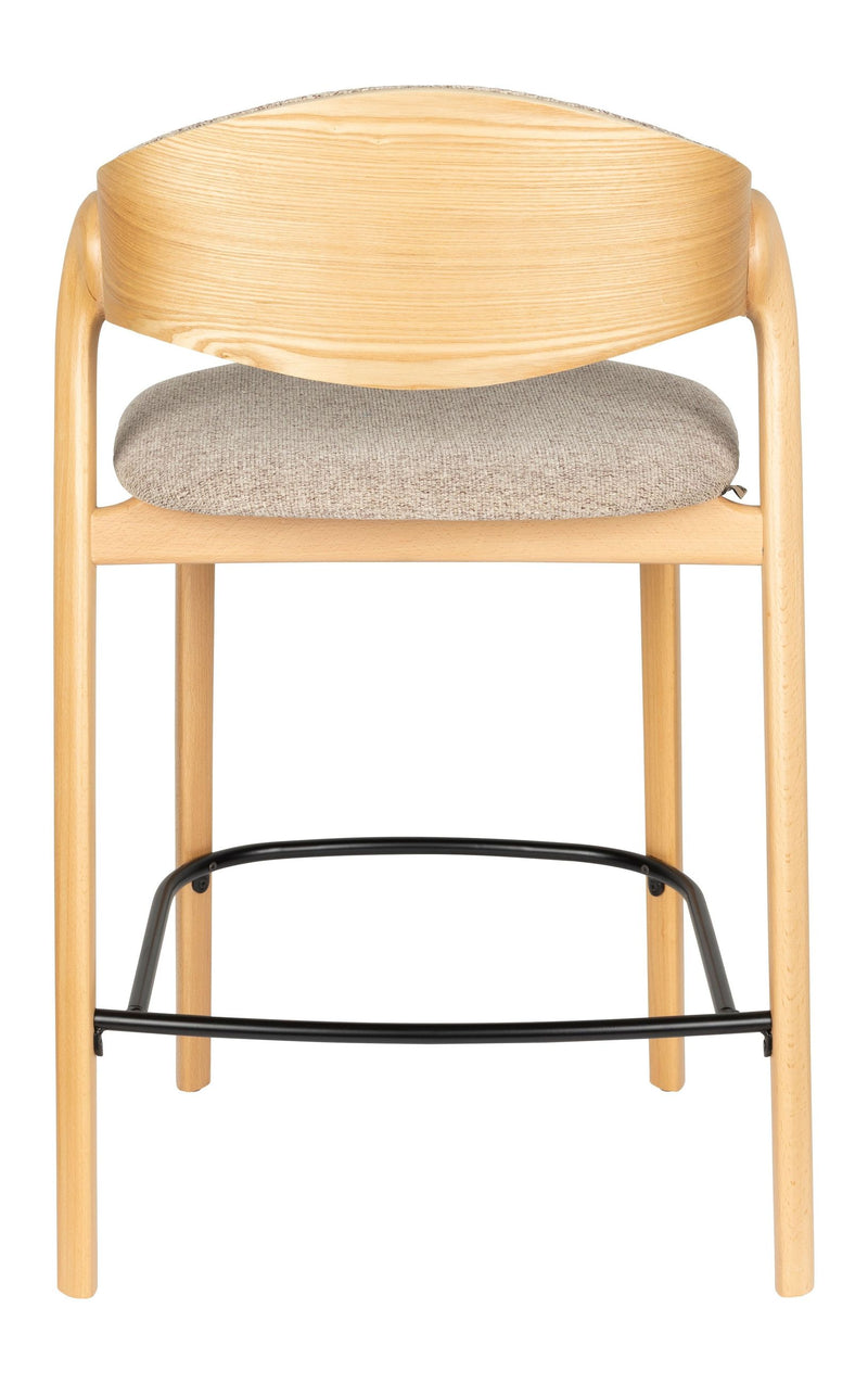 Barhocker Babington im 2er-Set, Naturfarben mit Buchenholzgestell