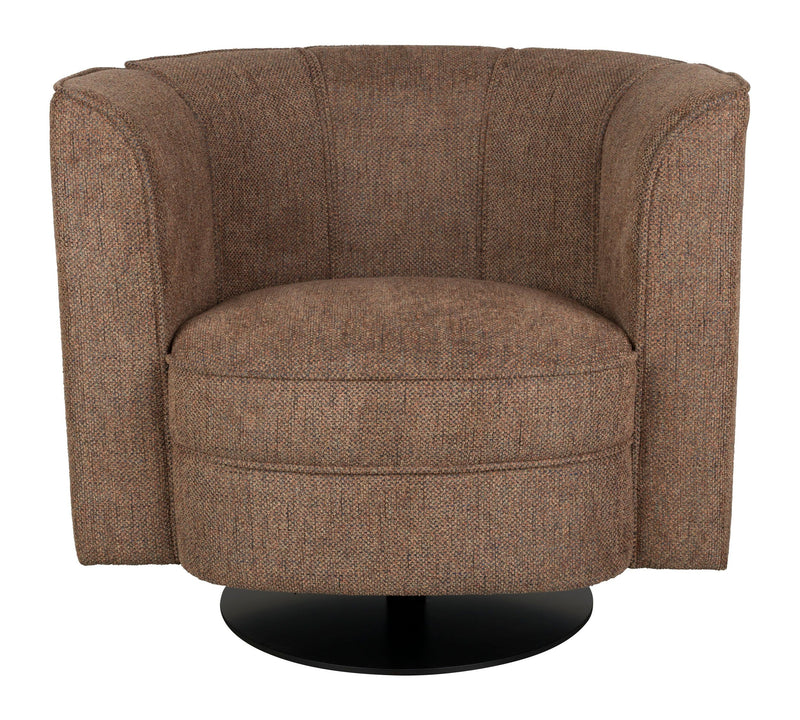 Loungesessel Flower Braun mit drehbarem Gestell von Dutchbone
