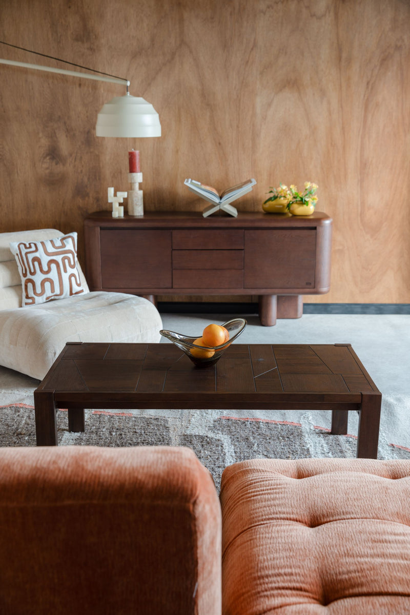 Couchtisch Bruneau aus Akazienholz im Boho-Stil, Braun von Dutchbone