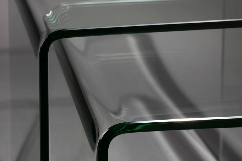 Beistelltisch Vetro 2er-Set aus Glas, Transparent von Dutchbone
