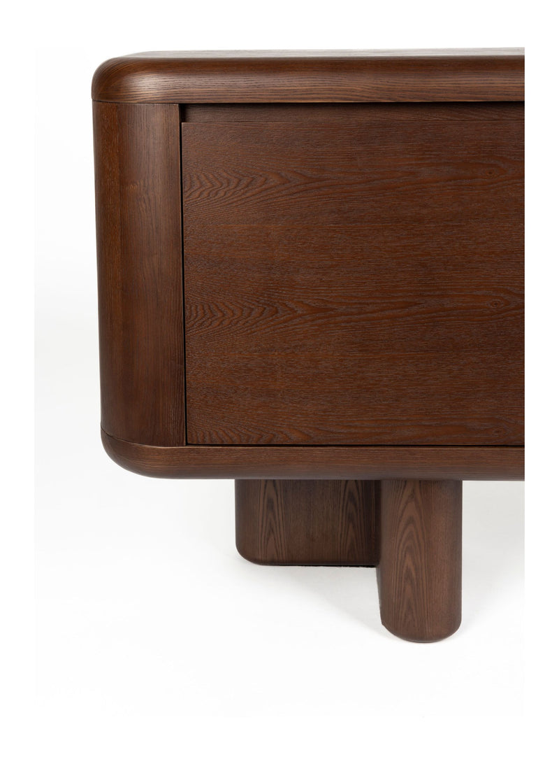 Sideboard Herman im Vintage-Look mit 3 Schubladen aus Eschenfurnier