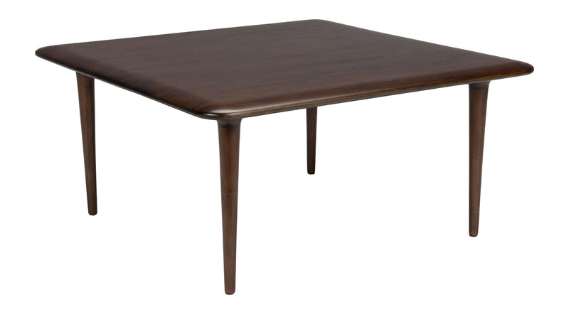 Couchtisch Elroy Square Dutchbone aus Gummibaumholz, Walnussbraun