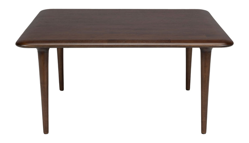 Couchtisch Elroy Square Dutchbone aus Gummibaumholz, Walnussbraun