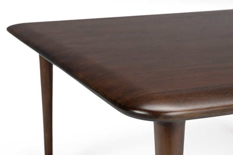 Couchtisch Elroy Square Dutchbone aus Gummibaumholz, Walnussbraun