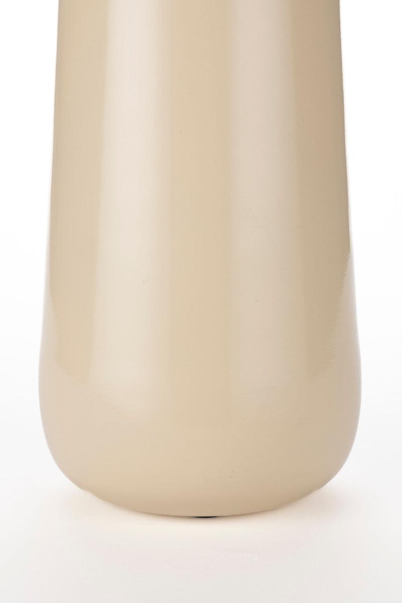 Vase Dot M Beige mit Kugel-Detail aus Eisen von Dutchbone