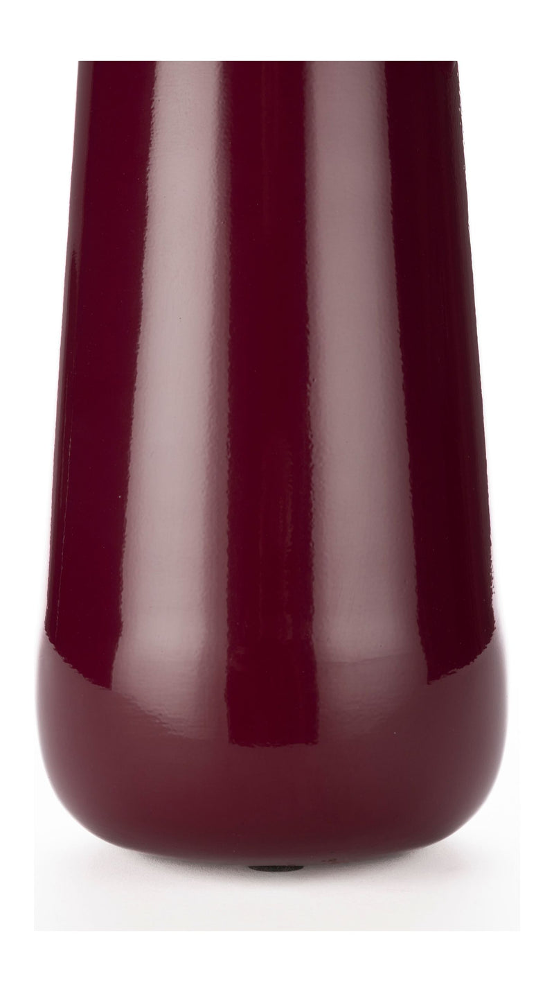 Dutchbone Vase Dot M Bordeaux aus Eisen mit Glanzfinish für Wohnzimmer