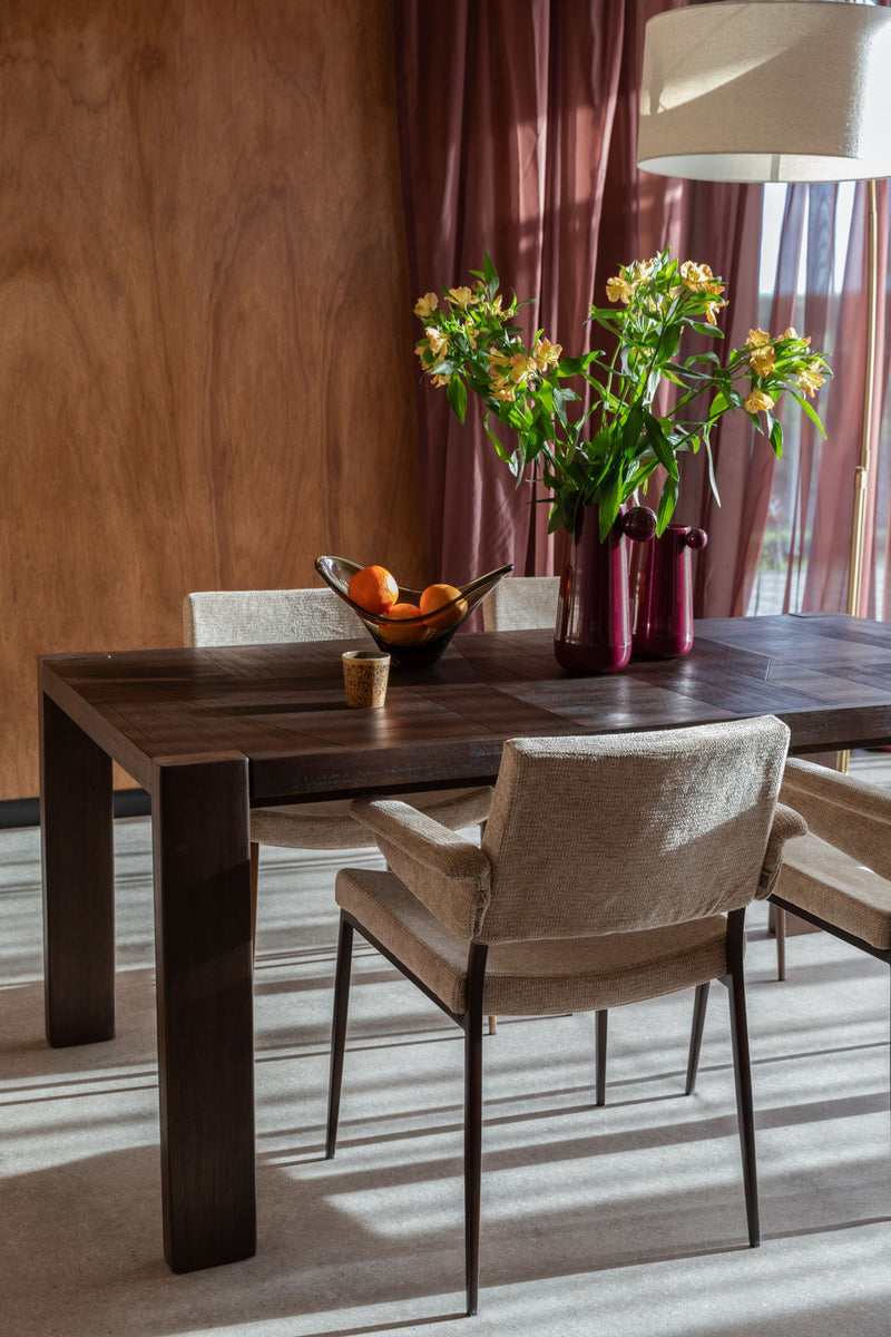 Dutchbone Vase Dot M Bordeaux aus Eisen mit Glanzfinish für Wohnzimmer