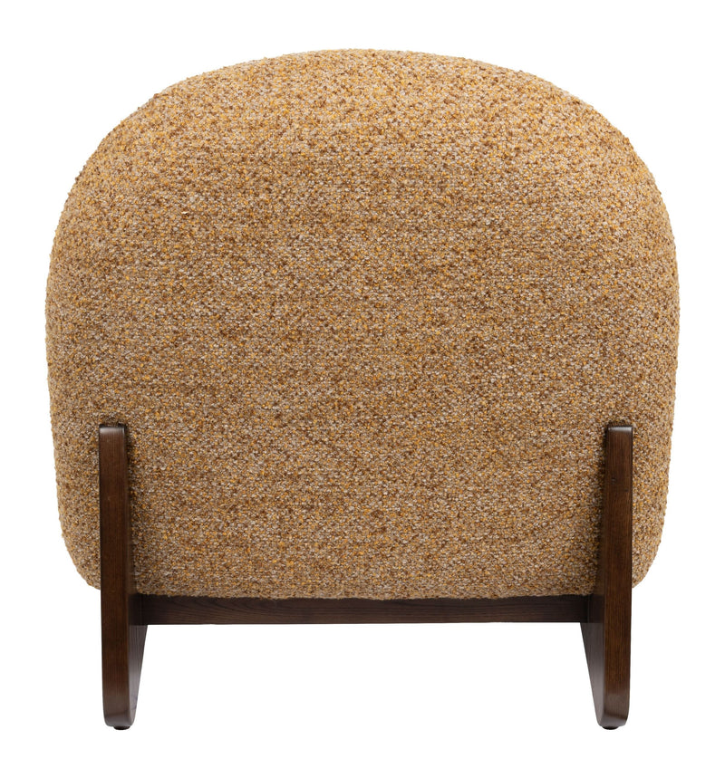 Loungesessel Loom in Braun mit Eschenholz-Gestell, Boho-Stil Dutchbone