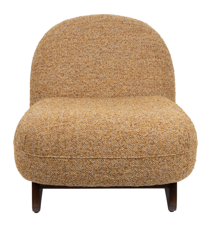 Loungesessel Loom in Braun mit Eschenholz-Gestell, Boho-Stil Dutchbone