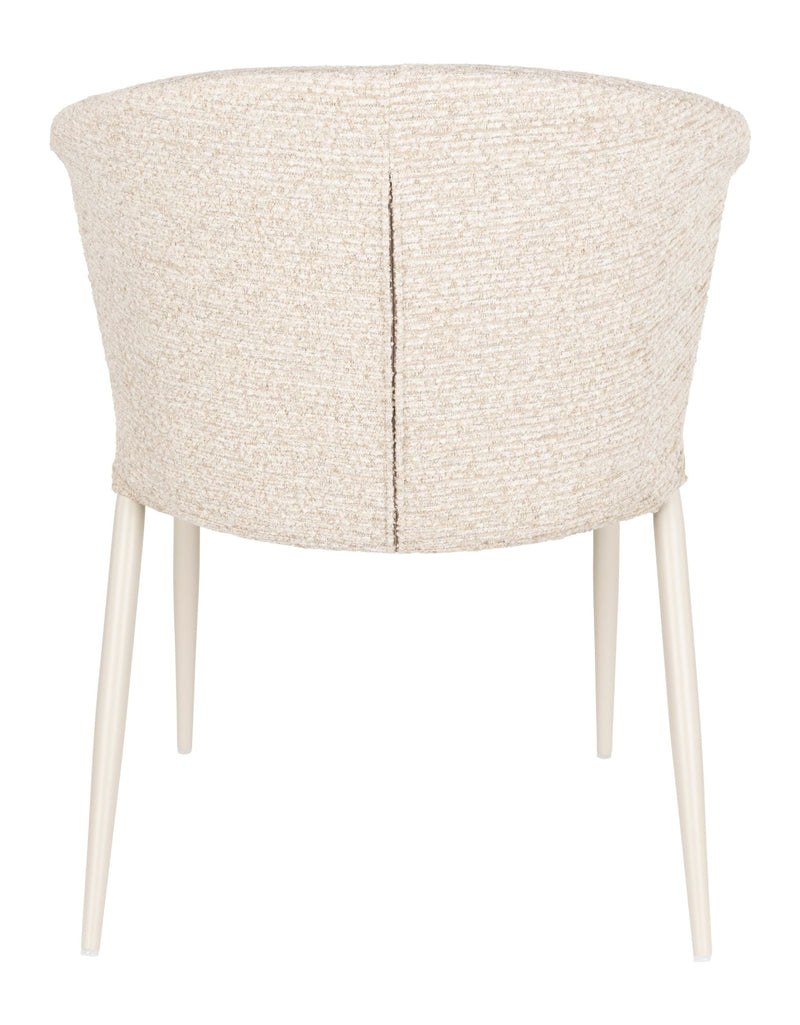 Esszimmerstuhl Georgia, stapelbares 2er-Set aus Sperrholz in Beige