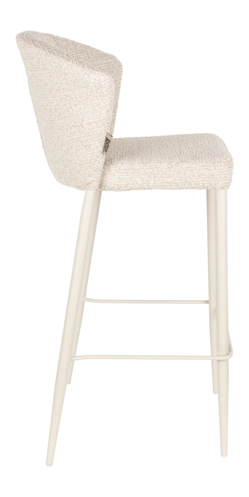 Barhocker Georgia 2er-Set, Soft Beige mit Metallgestell von Dutchbone