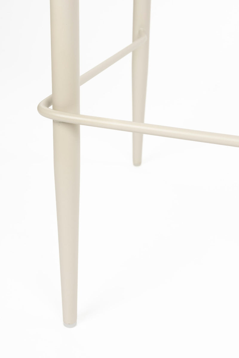 Barhocker Georgia 2er-Set, Soft Beige mit Metallgestell von Dutchbone