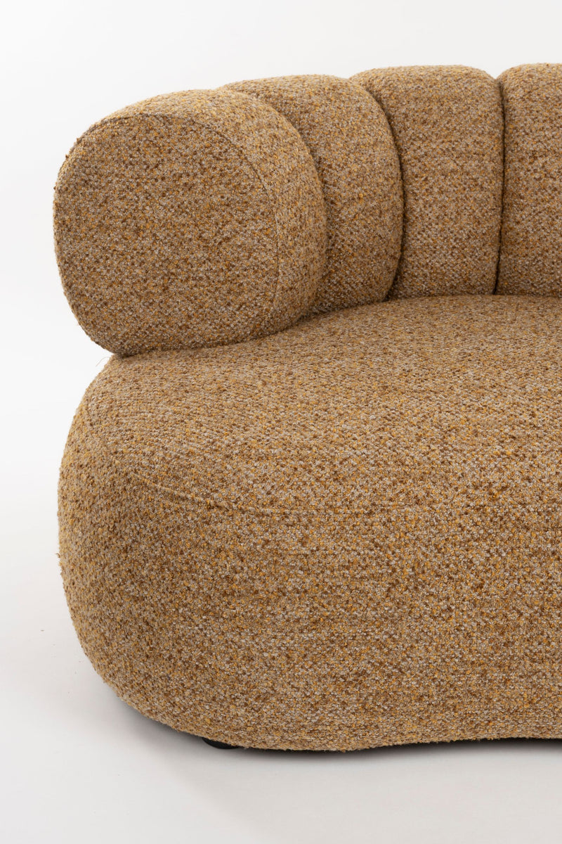 Loungesessel Duvane Braun mit Gummibaumholz-Gestell von Dutchbone