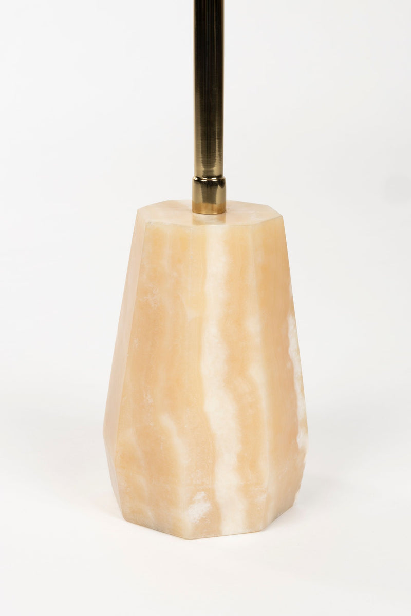 Beistelltisch Onno aus Marmor mit goldenem Metallgestell, Vintage-Look