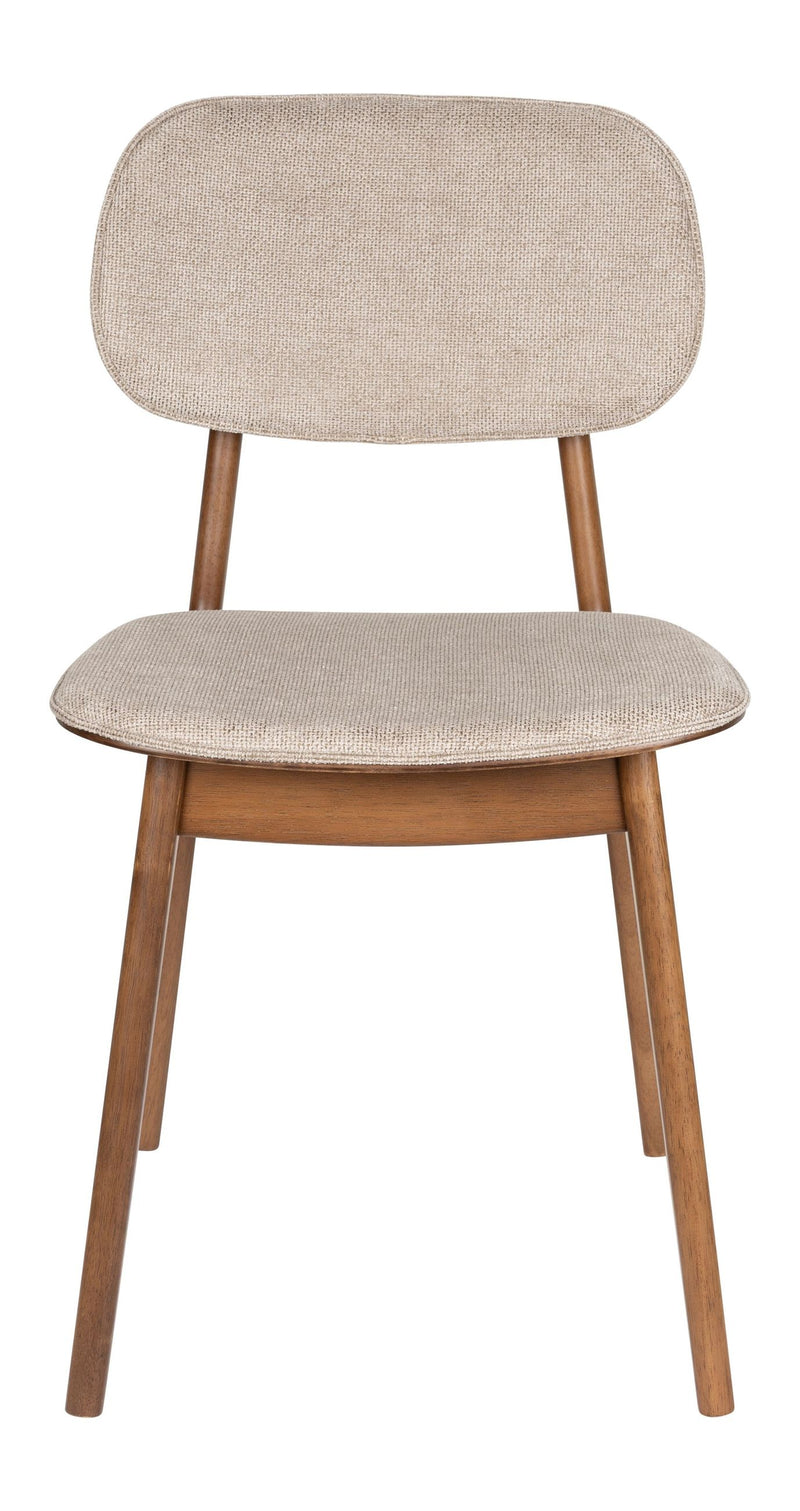Esszimmerstuhl Marais im 2er-Set, Beige mit Holzgestell von Dutchbone