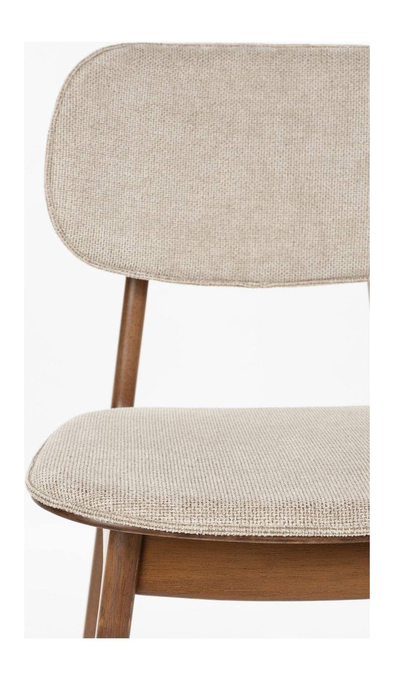 Esszimmerstuhl Marais im 2er-Set, Beige mit Holzgestell von Dutchbone