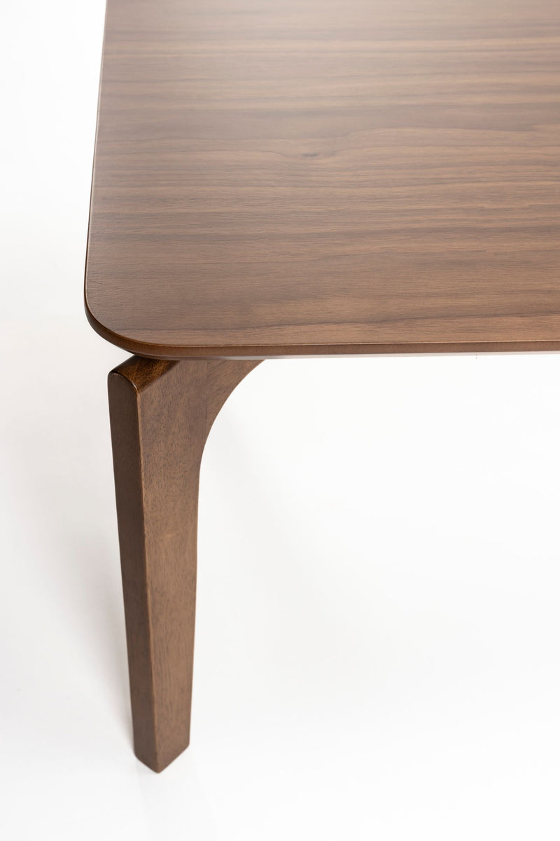 Couchtisch Savone von Dutchbone mit Nussbaumfurnier und Gummibaumholz