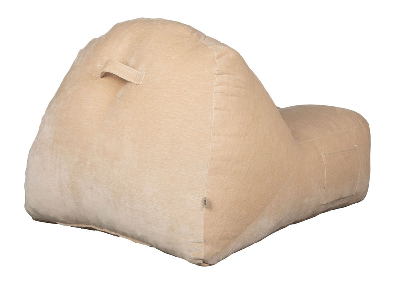 Loungesessel Tombag von Dutchbone, Sitzsack in Beige mit Samtbezug