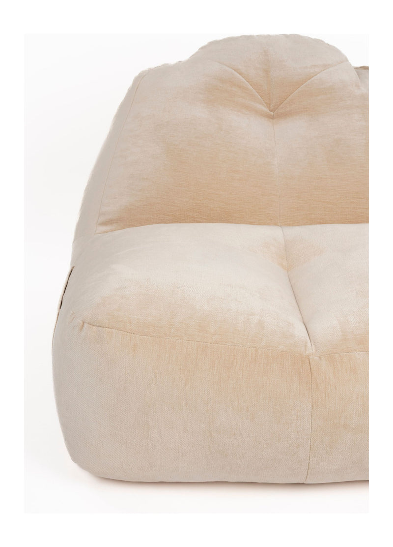 Loungesessel Tombag von Dutchbone, Sitzsack in Beige mit Samtbezug