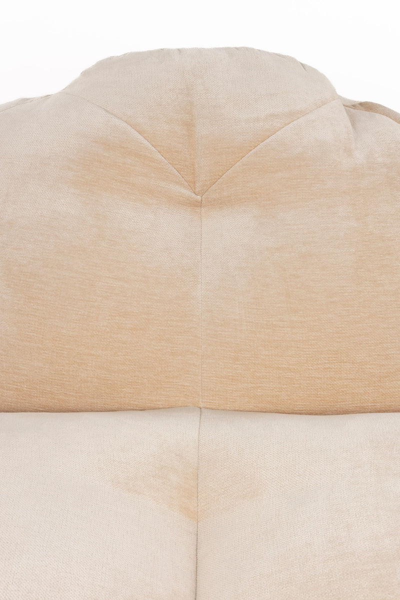 Loungesessel Tombag von Dutchbone, Sitzsack in Beige mit Samtbezug