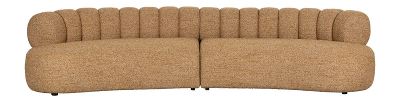 Sofa Duvane 4,5-Sitzer Braun mit Eukalyptusholz-Gestell von Dutchbone
