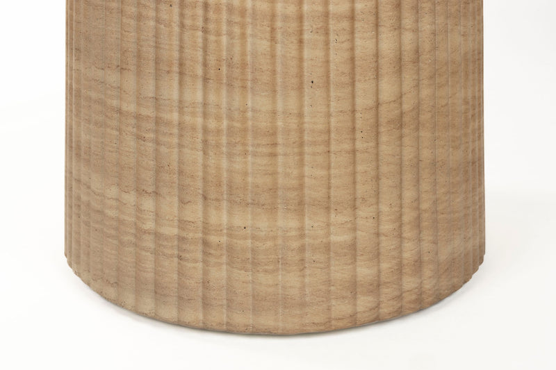 Esstisch Brison rund aus Beton, Grau, für Indoor & Outdoor - Dutchbone