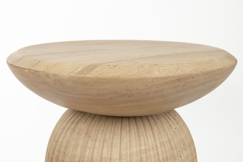 Hocker Brison von Dutchbone aus Beton mit Naturstein-Optik