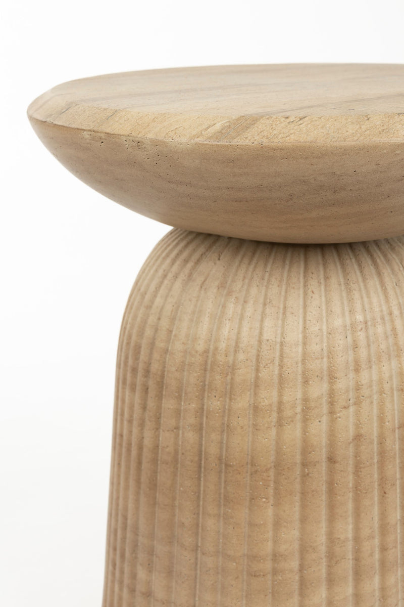 Hocker Brison von Dutchbone aus Beton mit Naturstein-Optik