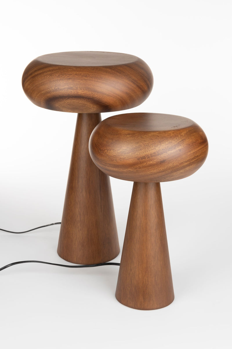 Tischlampe Morel M von Dutchbone aus Akazienholz im Boho-Stil, Braun