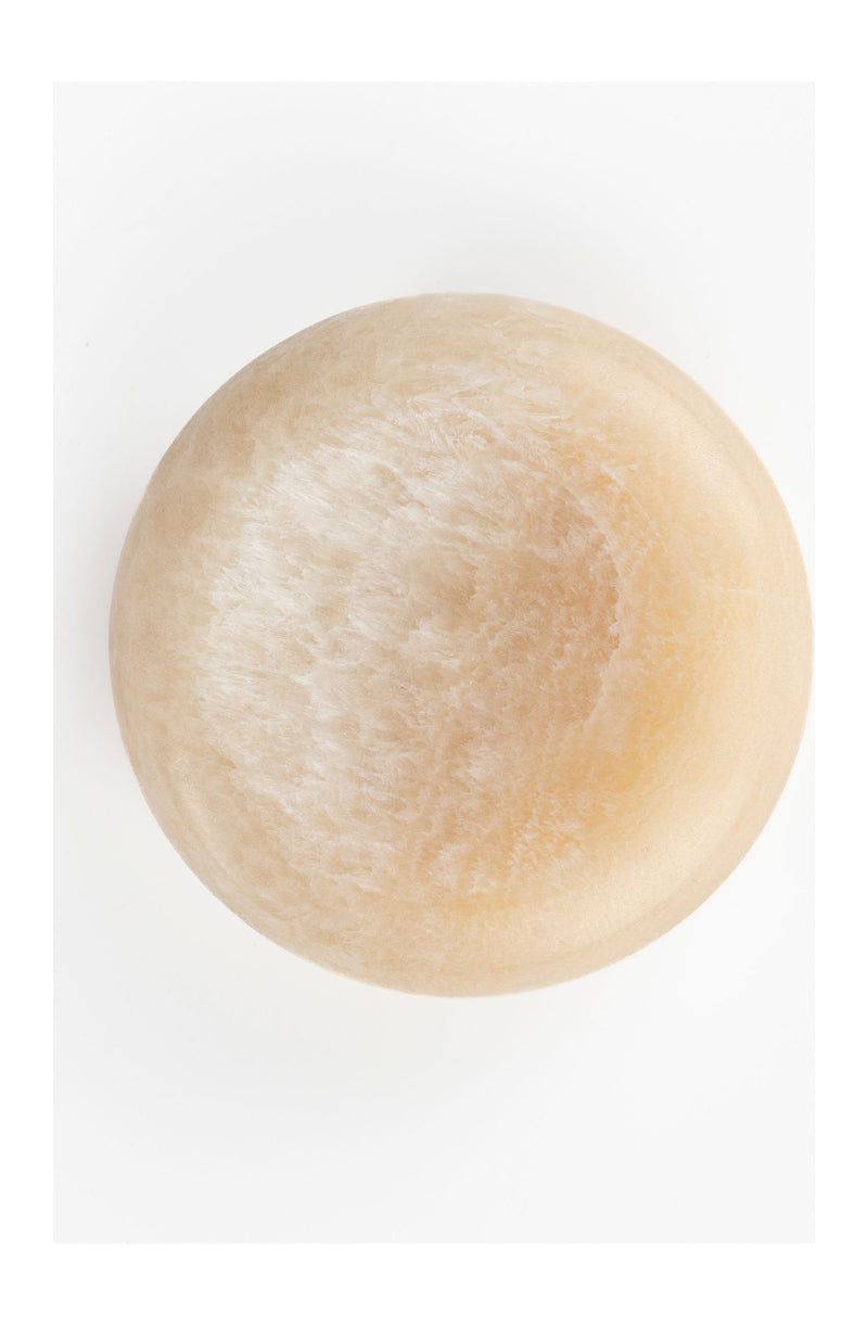 Tablett Onno aus Marmor in Gelb-Beige, Dutchbone Boho-Deko