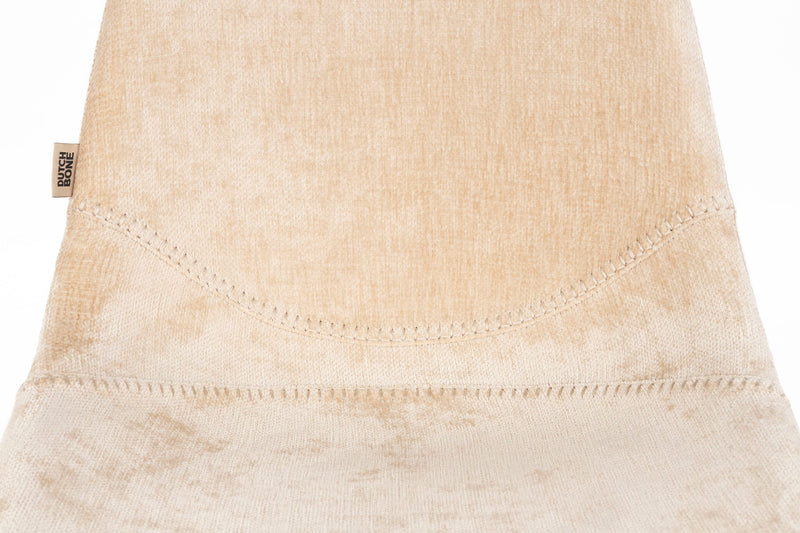 Esszimmerstuhl Franky im 2er-Set, Beige mit Stahlgestell von Dutchbone