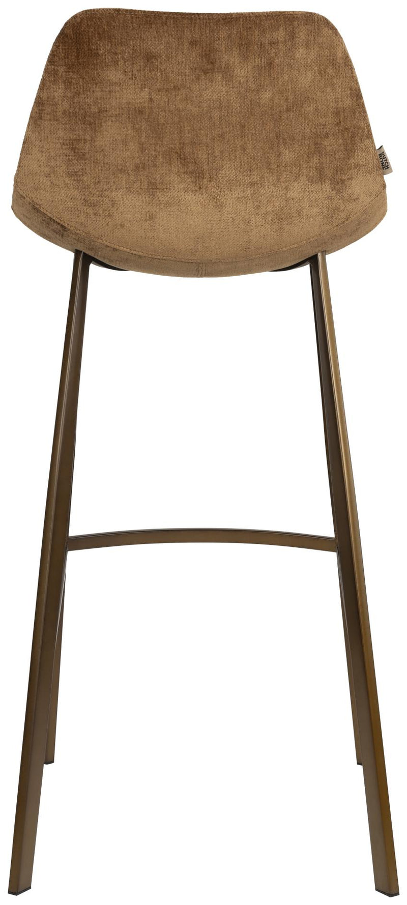 Barhocker Franky 2er-Set, Cognac mit Stahlgestell im Vintage-Look