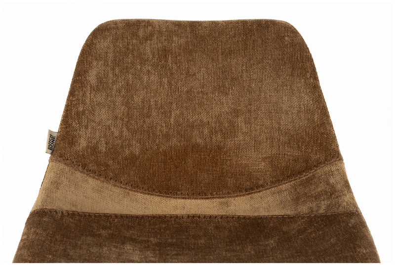 Barhocker Franky 2er-Set, Cognac mit Stahlgestell im Vintage-Look