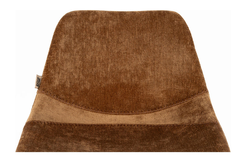 Barhocker Franky 2er-Set, Cognac mit Stahlgestell im Vintage-Stil