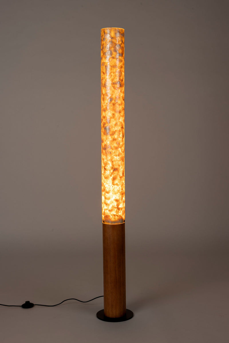 Stehlampe Beam mit Eichenholz-Fuß und Acryl-Schirm von Dutchbone