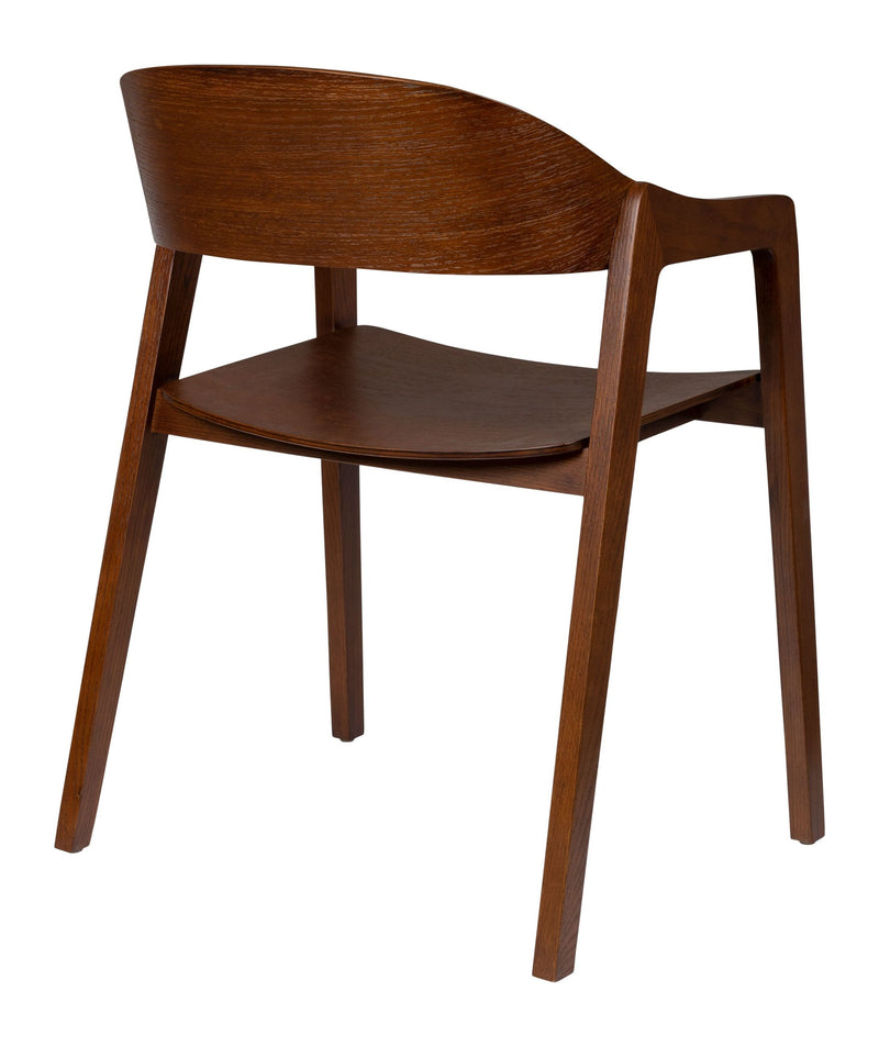 Esszimmerstuhl Westlake 2er-Set, Walnuss aus Eichenholz von Dutchbone