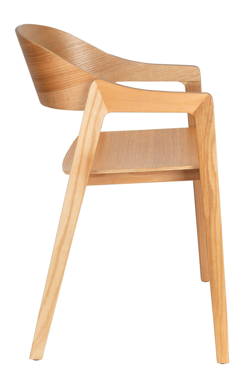 Esszimmerstuhl Westlake im 2er-Set, Natur aus Eichenholz von Dutchbone