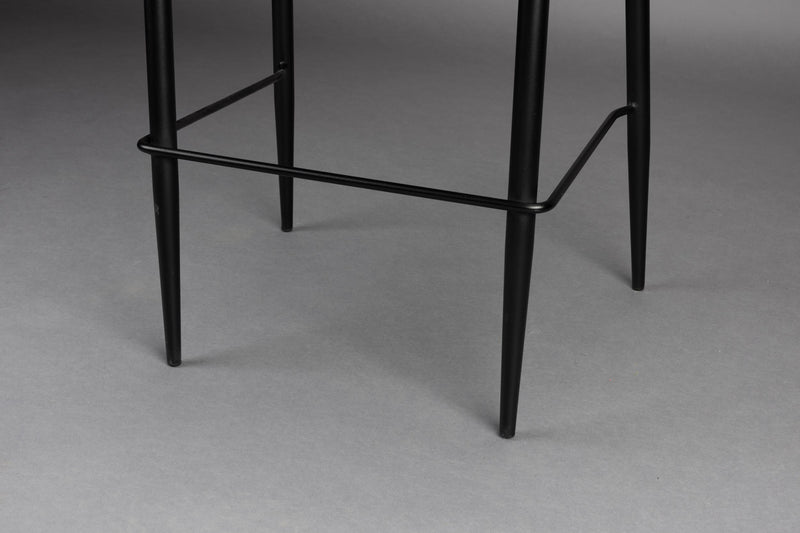 Barhocker Georgia im 2er-Set, Lila mit Samtbezug von Dutchbone