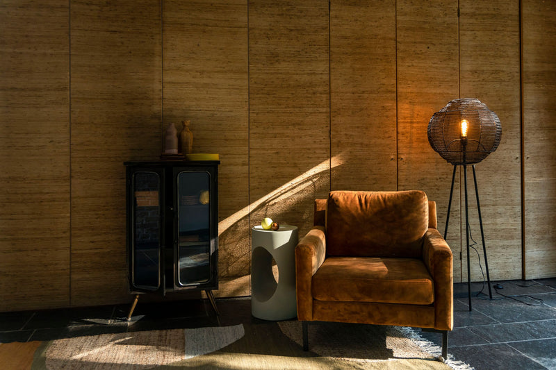 Beistelltisch Sai Dutchbone in Sand mit rundem Design aus Metall