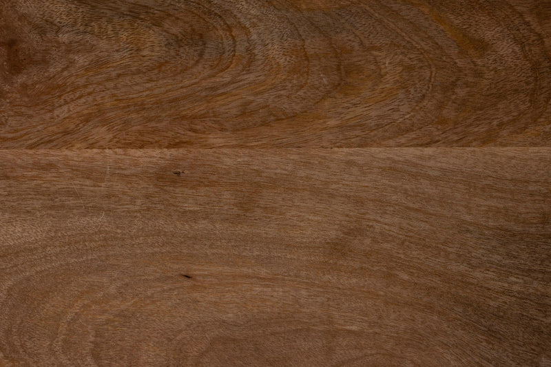 Couchtisch Cath aus Mangoholz mit Walnuss-Finish, rund, Dutchbone