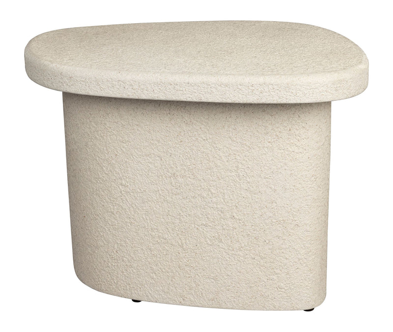 Beistelltisch Veda High aus recyceltem Marmor im Boho-Chic-Design