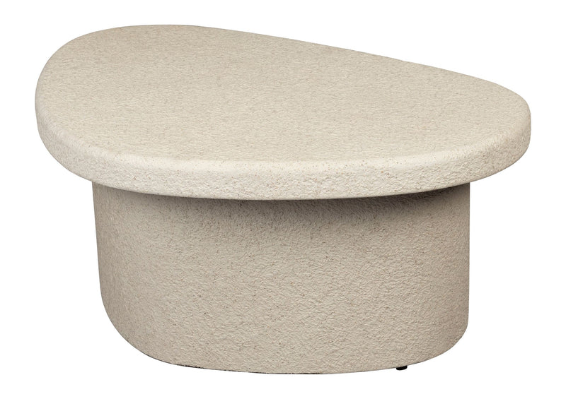 Couchtisch Veda aus recyceltem Marmor, organisch, Beige – Dutchbone