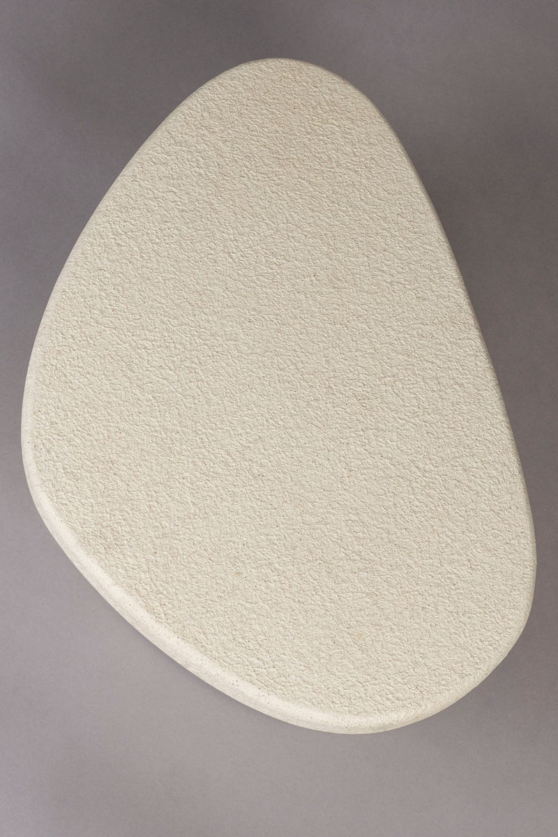 Couchtisch Veda aus recyceltem Marmor, organisch, Beige – Dutchbone