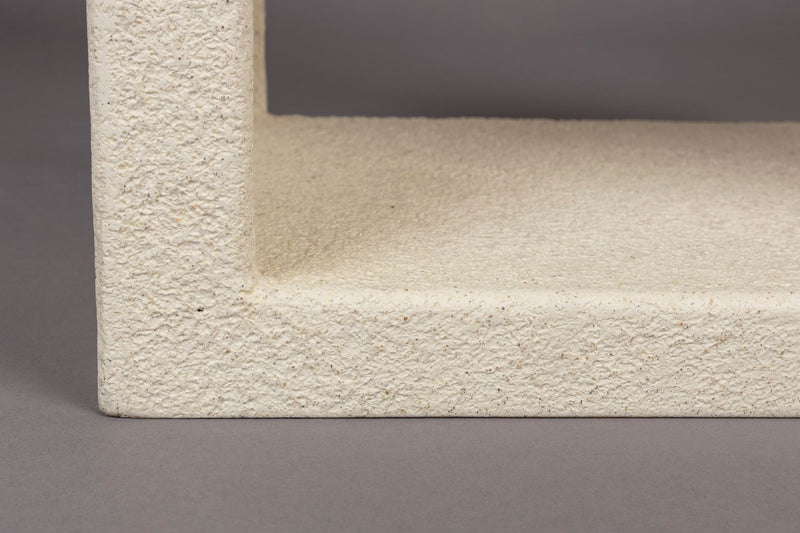 Beistelltisch Veda von Dutchbone aus recyceltem Marmor in Beige
