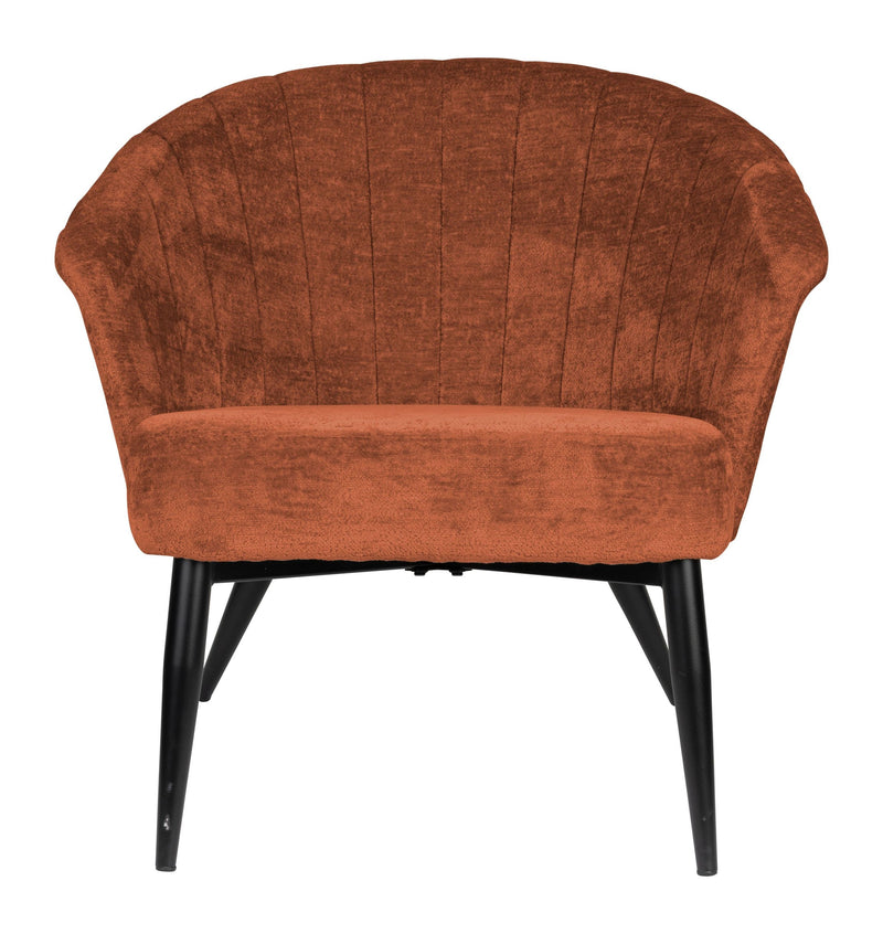 Loungesessel Georgia Terra mit Samtbezug im Boho-Chic-Design