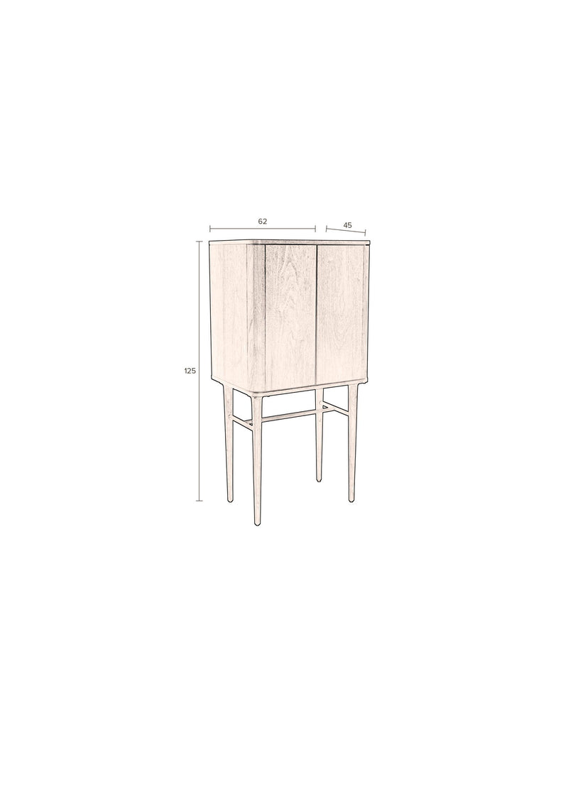 Schrank Morrison mit Walnussfurnier und Massivholz von Dutchbone