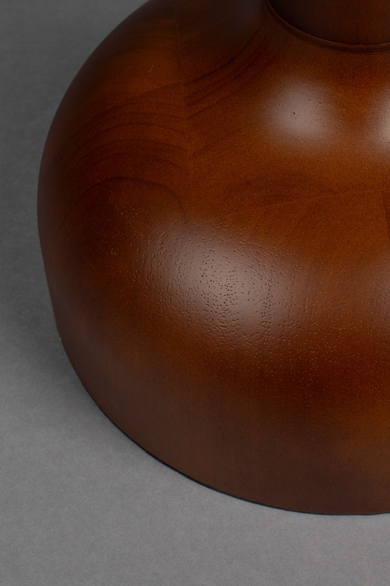 Stehlampe Jones von Dutchbone mit Gestell aus Gummibaumholz in Beige