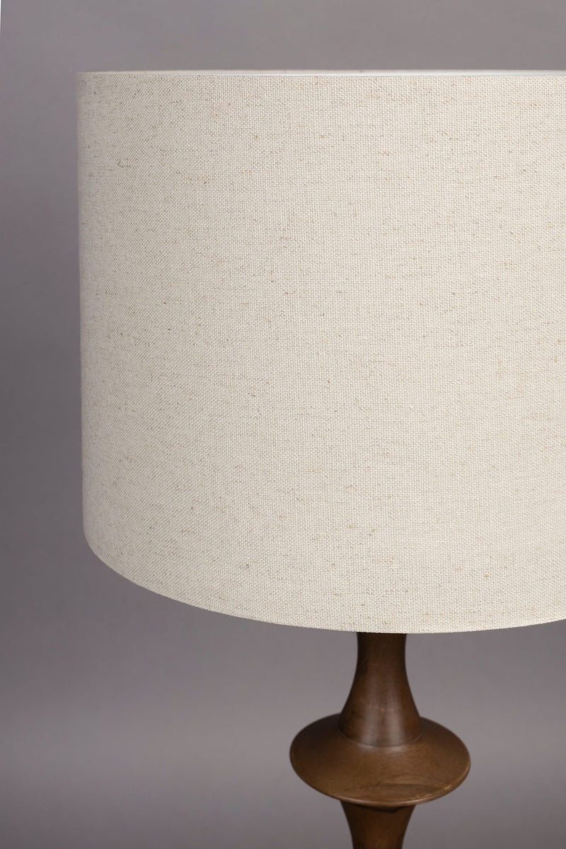 Tischlampe Cath von Dutchbone aus Mangoholz mit Walnuss-Finish