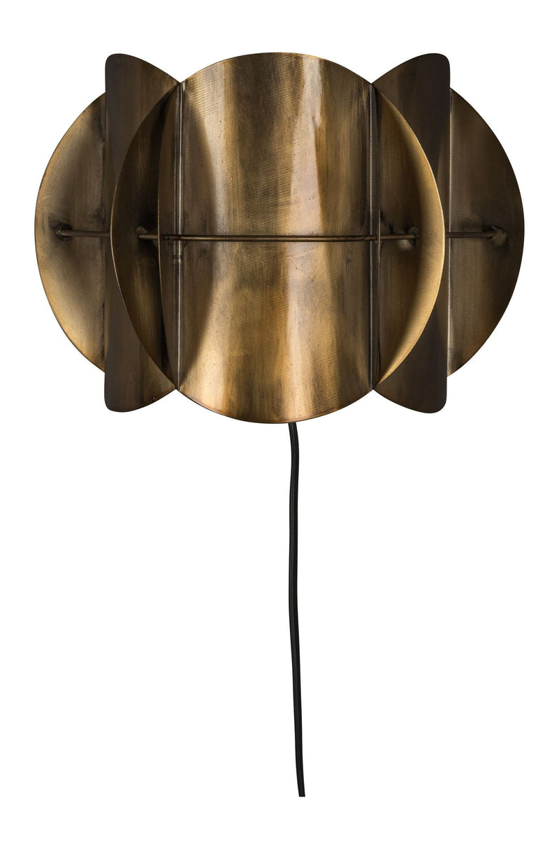 Wandlampe Corridor Antique Brass von Dutchbone im Mid-Century-Design